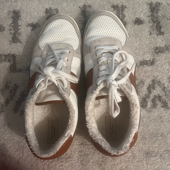 USED TORY BURCH HOWELL COURT LINED SNEAKERS SZ 8! - Picture 12 of 13